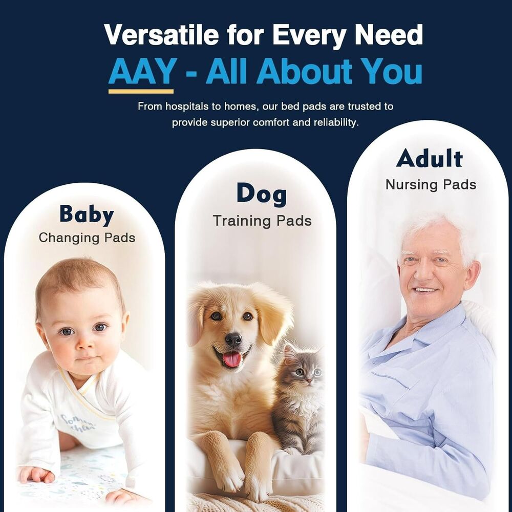 AAY 100pcs Disposable Underpads Size 30"X36" XXL Tear-Resistant Super Absorbent - Picture 8 of 8